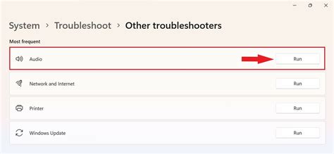 6. Run Audio Troubleshooter