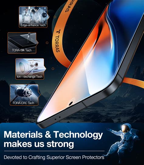 6. TORRAS Black Diamond Screen Protector