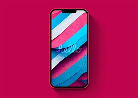 6. Transparent Apple hello text with pattern