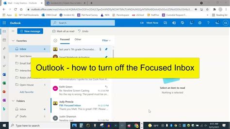 6. Turn Focused Inbox Off or On