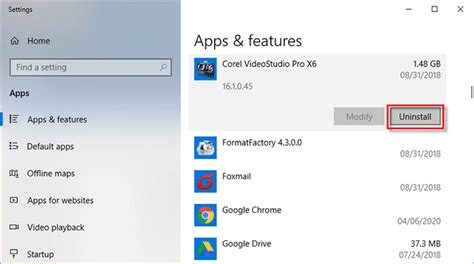 6. Uninstall Unneeded Apps