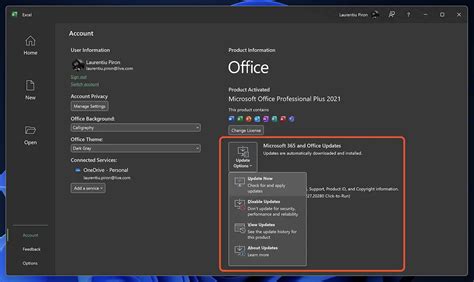 6. Update the Office Application