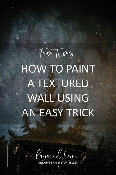6. Use paint tricks to create a textured wall effect