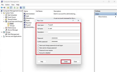 6. Use the Computer Manager to Create a Local User Account (Pro Only)