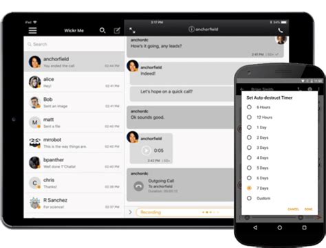 6. Wickr Me (Android &amp; iOS)