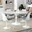 Lippa White 60 Inch Oval Artificial Marble Dining Table EEI1135WHI