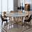 Knoll Dining Table with 60" Round Marble Top at 1stdibs