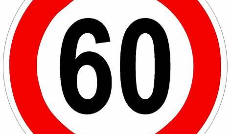 Verkehrsschild 60 Geburtstag Verkehrszeichen Straßen-Schild