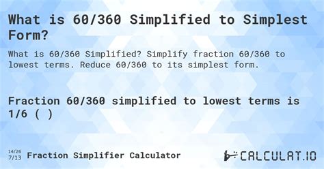 60/360 fraction
