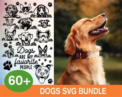 Download 60 Dog SVG Bundle Files DXF Files