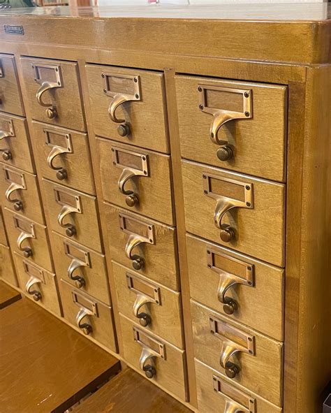 60 Drawer Library Card Catalog