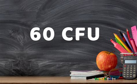 60 cfu insegnamento corsi attivi