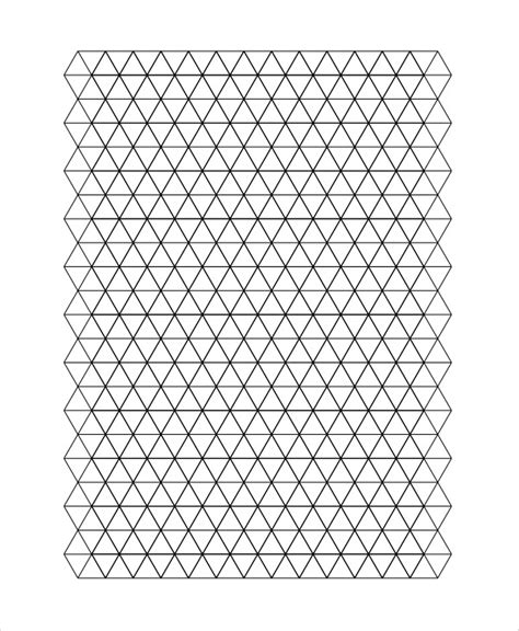 60 Degree Triangle Graph Paper