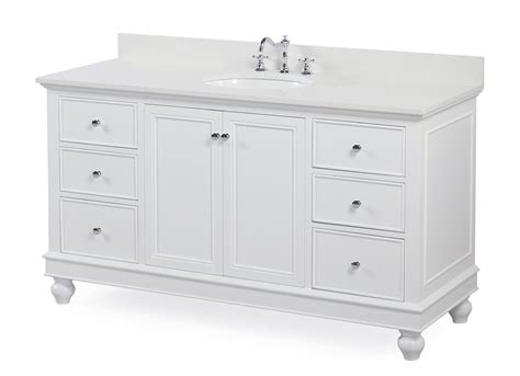 60 inch single sink vanity white