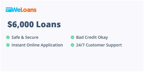 6000 Loan No Credit Check