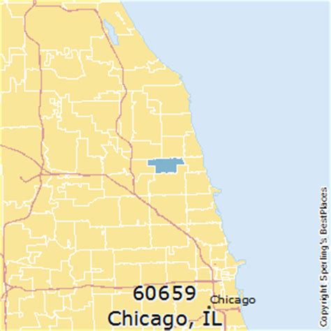 60659 Zip Code Map