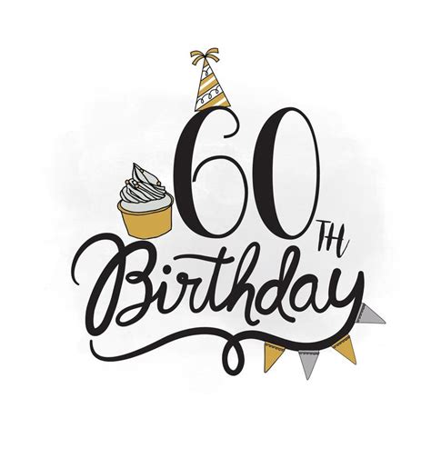 60th Birthday Clipart Free