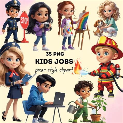 Download 616+ Kids Professions Bundle Pictures Commercial Use