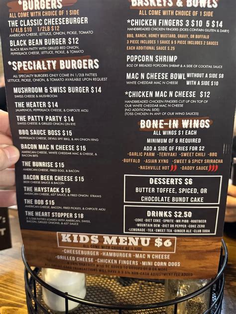 627 event space menu