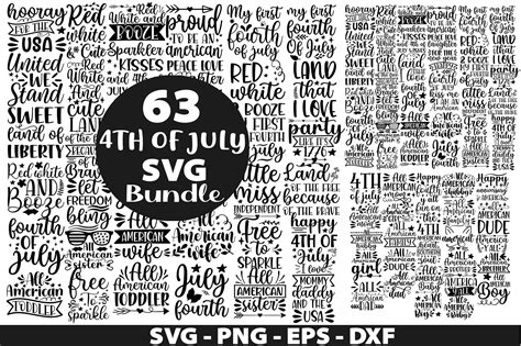 Download 63 4th of July Independence Bundle Files