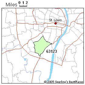 63123 Zip Code Map