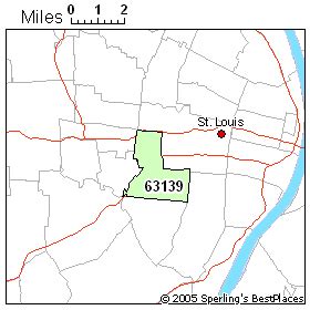 63139 Zip Code Map