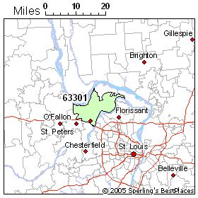 63301 Zip Code Map