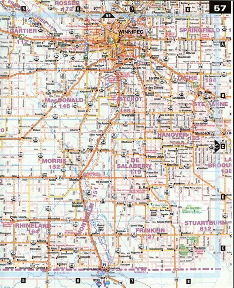 66 Route Map Winnipeg