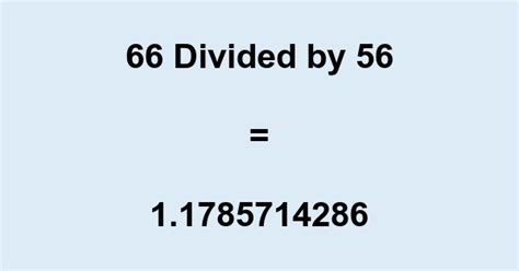 66 divided by 55