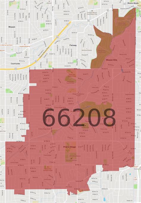 66208 Zip Code Map