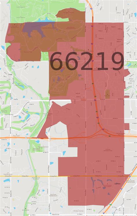 66219 Zip Code Map