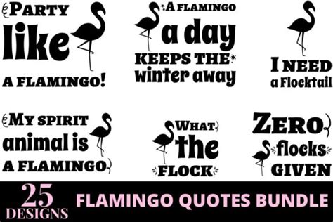 Download 679  25 Flamingo Quotes Bundle Pictures Files DXF Files
