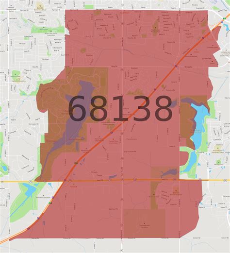 68138 Zip Code Map