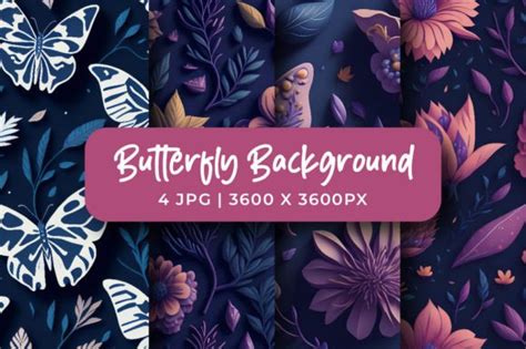 Download 684  Butterfly Patterns Design Bundle Background Creativefabrica DXF Files