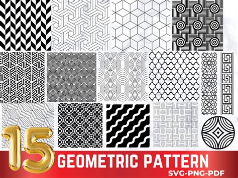 Download 691  Unique Geometric Pattern Bundle Background Cricut SVG Free PSD Mockups
