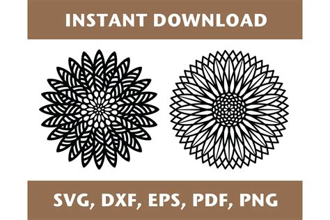 Download 694+ Sunflower Mandala SVG for Cricut Machine