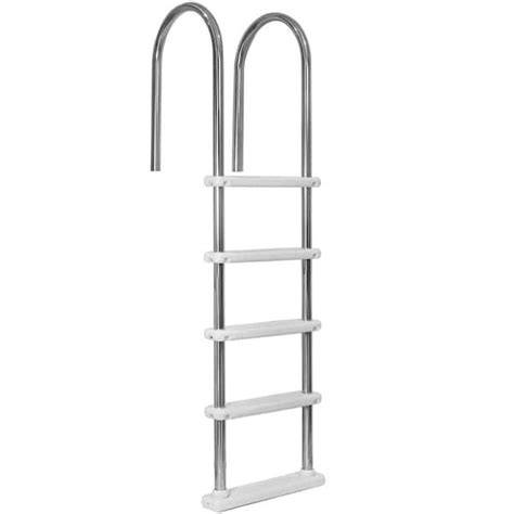 Shop Splash Pools 52in Aluminum Pool Deck Ladder with Hand Rail at