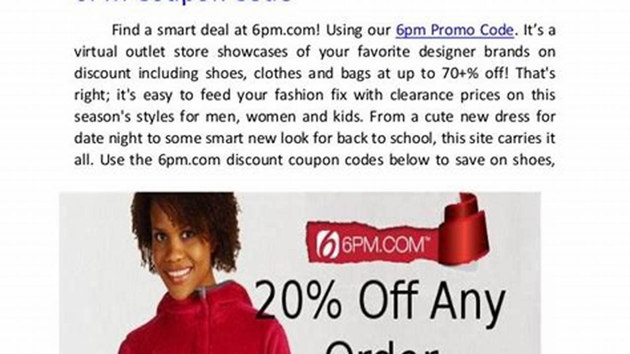 6pm Promo Code 2024