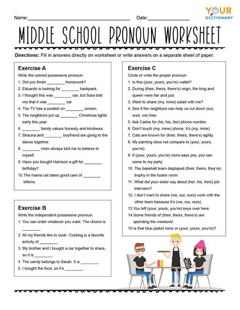 Help Your 6Th Grader Master Pronouns With Our Worksheet