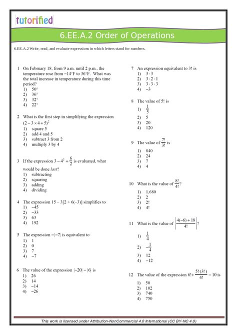 Unlock Your 6th Grader's Math Potential with Common Core Worksheets!