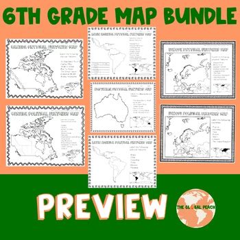 6Th Grade Map Skills Worksheets Printable Printable Maps