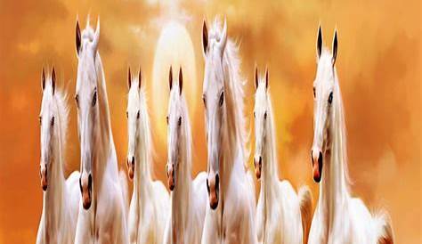 7 Horse Pics Download Seven Running s Painting Hd Print Wall