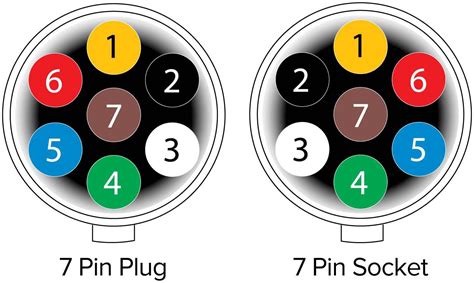 7 Pin Trailer Connector Diagram Trailer Wiring Schematic 7 Way Free