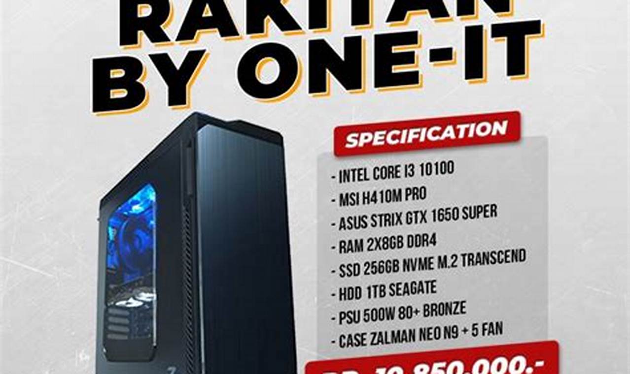 7 rekomendasi beli pc rakitan murah