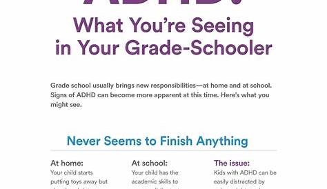 7 Year Old Adhd Quiz & Worksheet ADHD Symptoms In Preschoolers