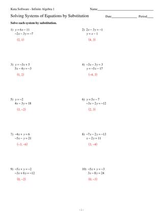 7 Best Images of Substitution Equations Worksheets - Distributive