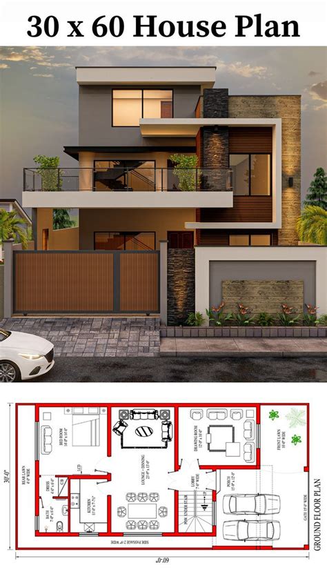 7 Marla House Design 3d