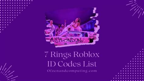 7 Rings Roblox ID Code