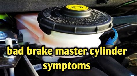 Signs of a bad brake master cylinder