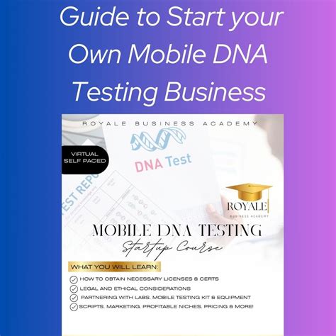 Starting a Mobile DNA Testing Business